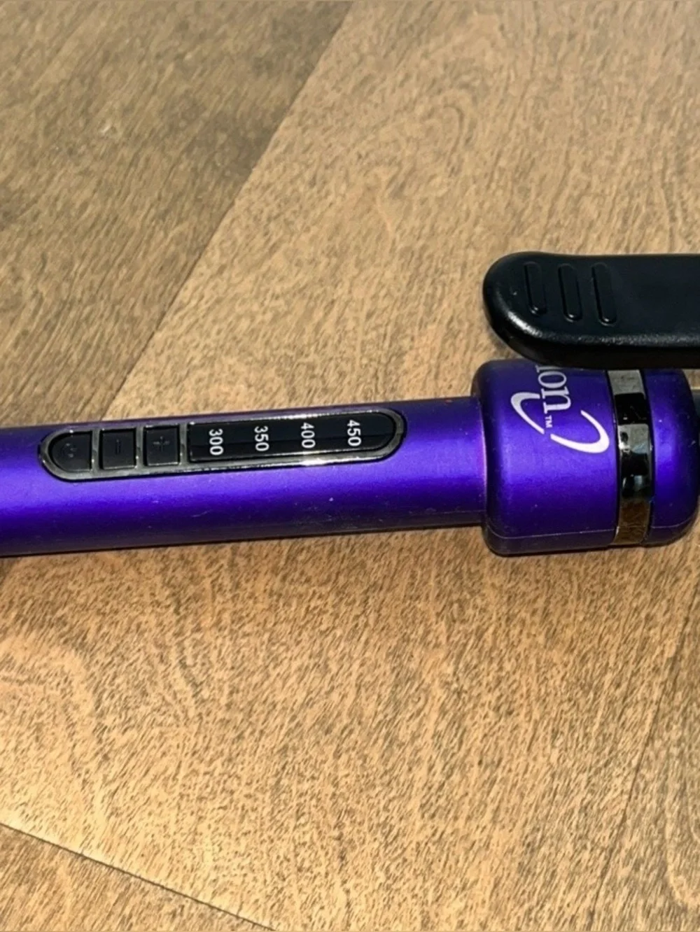 ION Titanium Pro Matte Purple Curling Iron 450 Degree Styling Tool